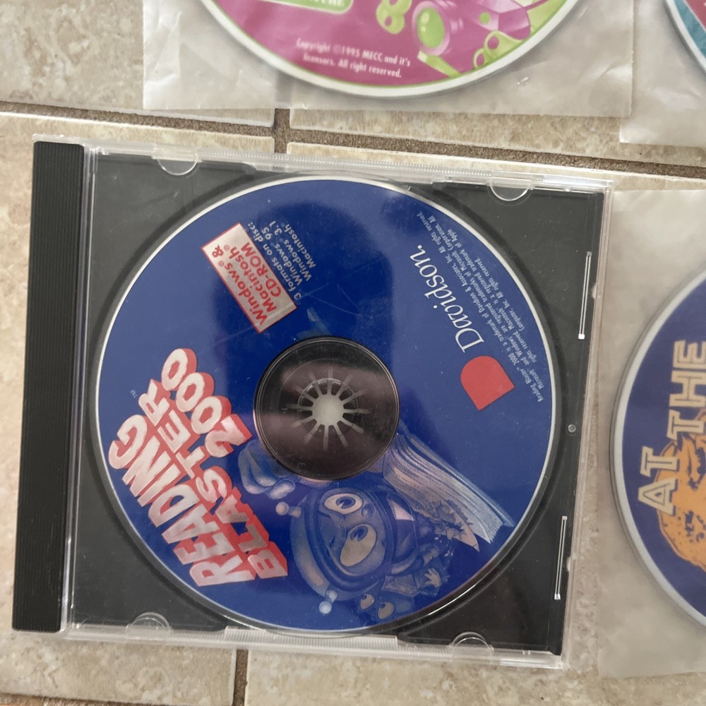 Math Blaster & Reading Blasters Games for PC CD Age 4-7, 4-11