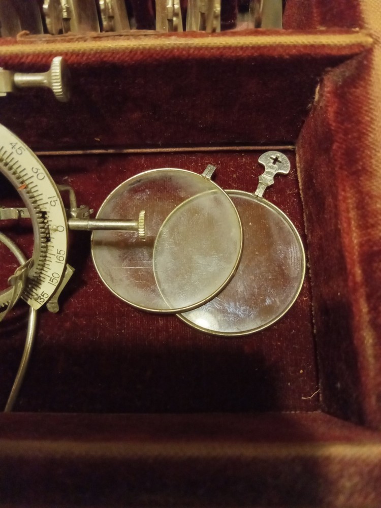 Antique Optical Optometry Eye Exam Testing Kit