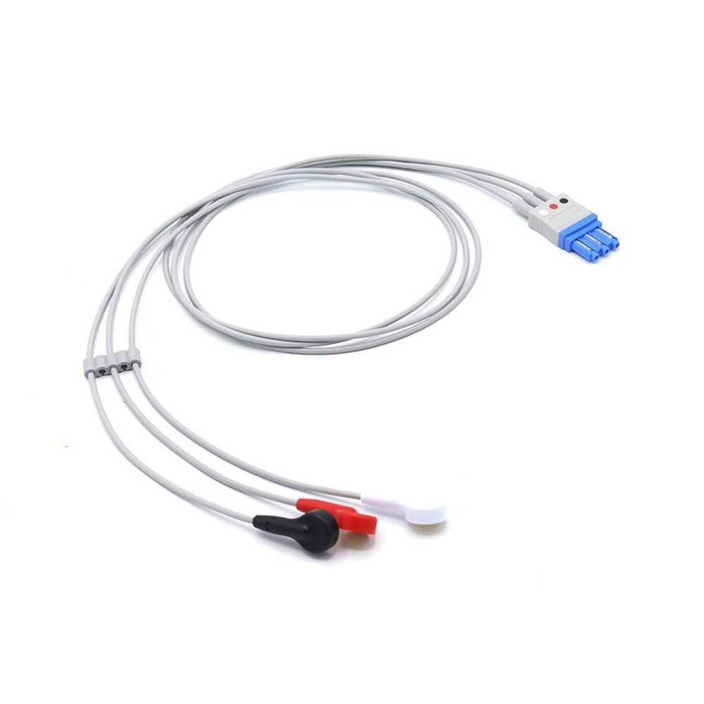 Philips M1673A ECG Compatible Leadwire 3 Leads - Snap