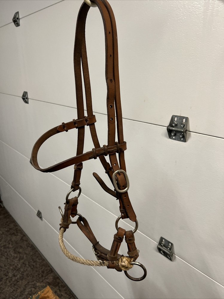 Tory Leather Harness Double Nose Side Pull