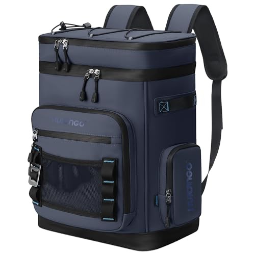 48Cans Cooler Backpack, Waterproof Insulated Backpack Cooler for Men Dark Blue