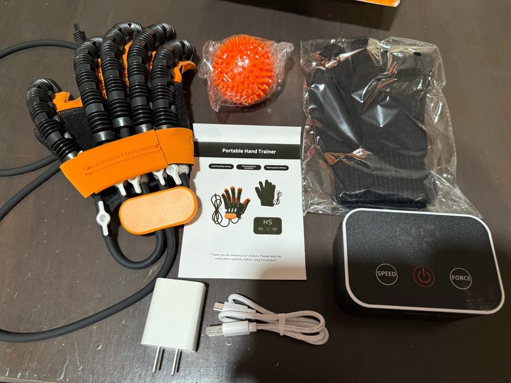 Stroke Recovery/Hand Trainer Glove Size S with Electronic Controller/Accessories
