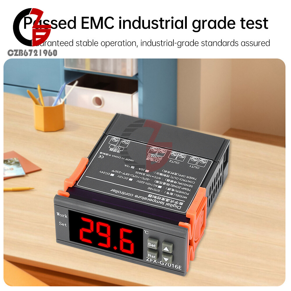 G7016E Digital Intelligent Temperature Controller NTC Waterproof Probe 12V/24V