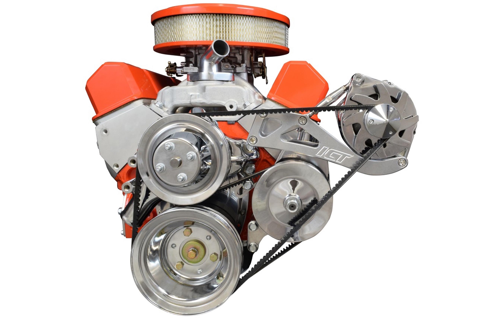 SBC Drivers Side Alternator Bracket Adjustable Long Water Pump Small Block 350