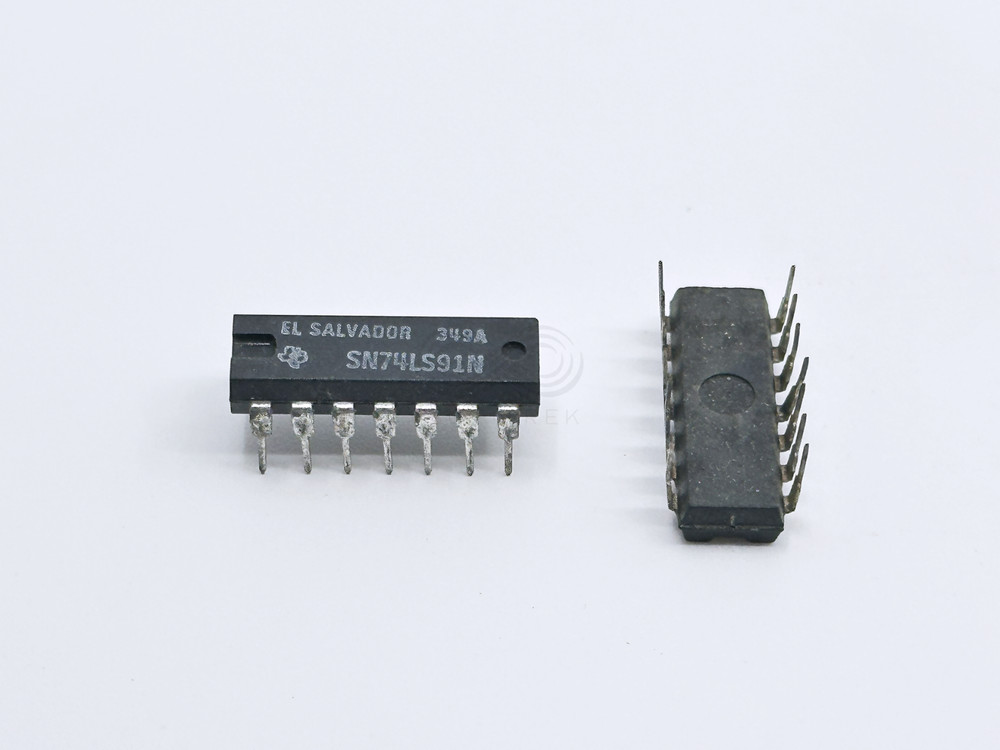 4X SN74LS91N TI 8-Bit Shift Register IC Serial Inputs Complementary Output DIP14