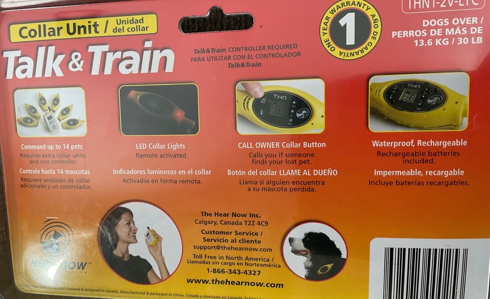 Talk & Train Collar Unit New in Pkg