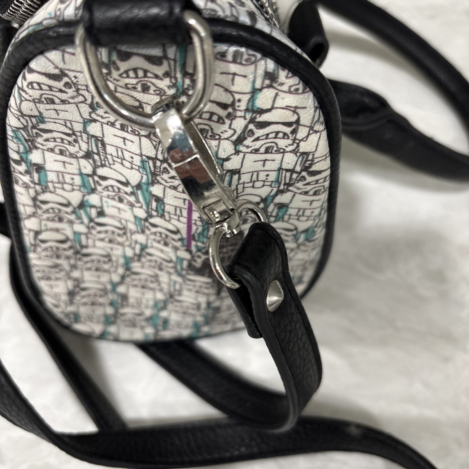 Star Wars Stormtroopers Darth Vader Print Handbag Bioworld Lucas Films Retired