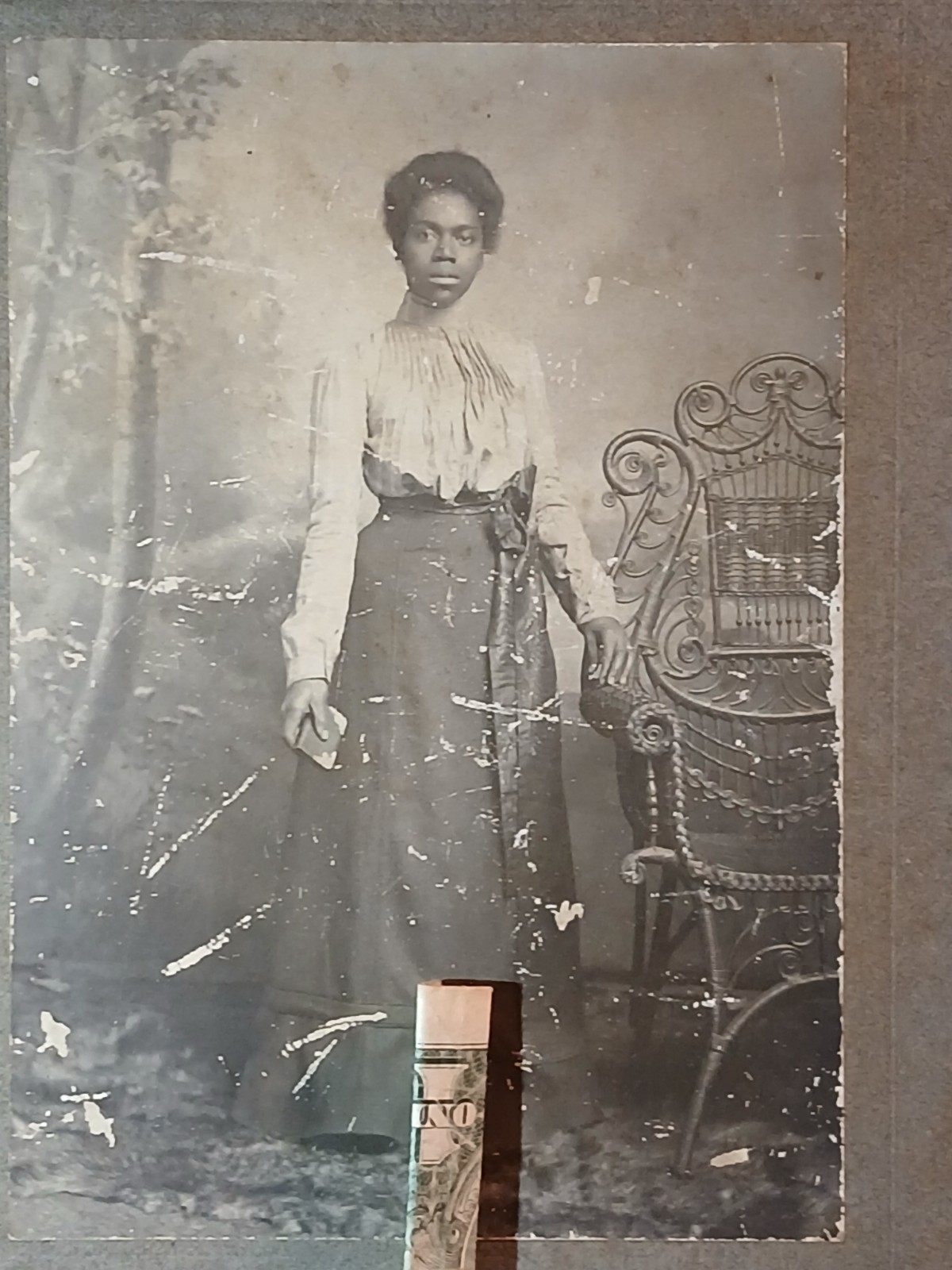 Antique African American Cabinet * BEAUTIFUL COLORED LADY * ROANOKE VIRGINIA