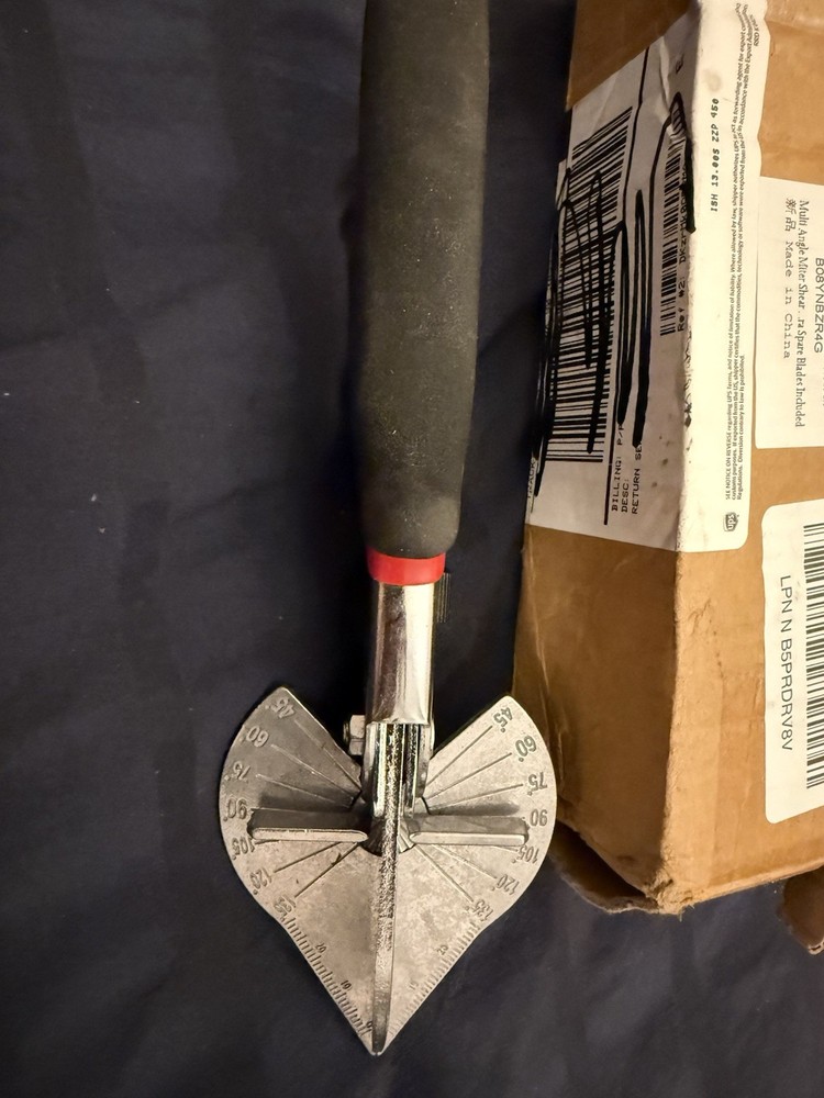 Multi Angle Miter Shear Cutter Hand Tools,45-135 Degree Adjustable Black