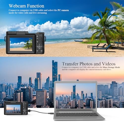 5K Digital Camera for Photography 64MP Auto-Focus Vlogging Camera for 5KCamera