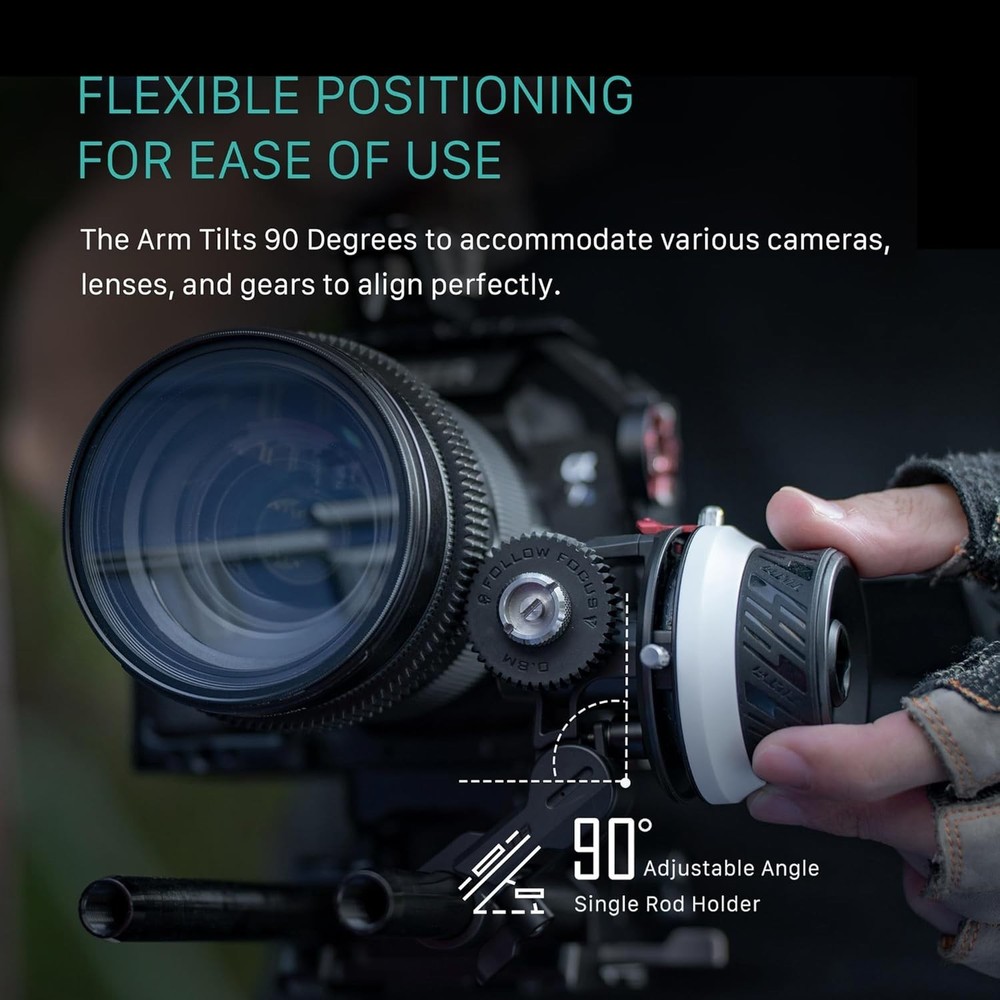 Precise Pocket Follow Focus Ring with A/B Stops