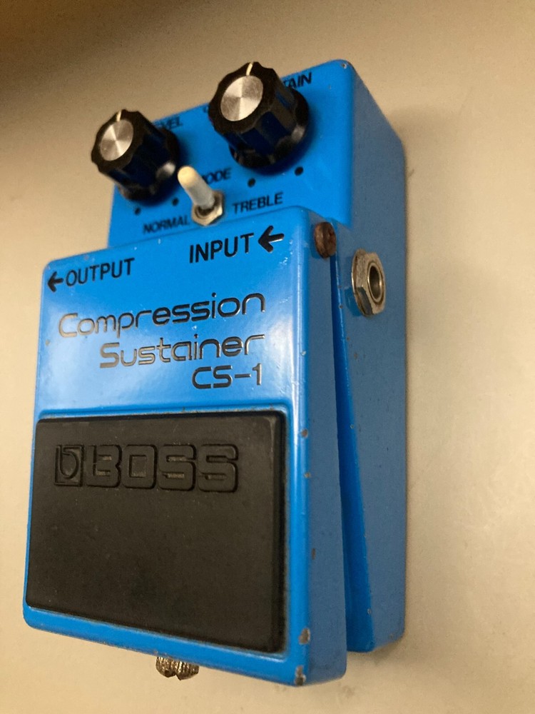 BOSS CS-1 Compression Sustainer Made in Japan Silver Screw Compressor Tested