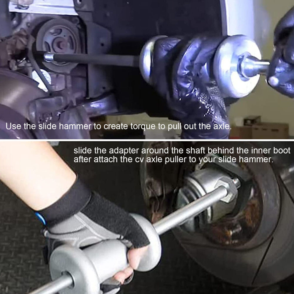 Front Wheel Drive Axle Removal Tool and Nut CV Joint Puller Slide Hammer Adapter