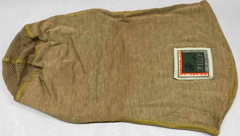 USMC FROG Balaclava Protective Face Shield Fire Resistant Tan OSFM Medium Weight