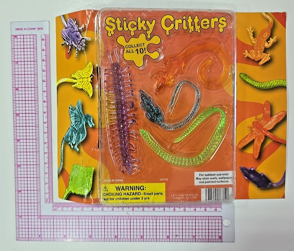 Vintage Vending Display Board Sticky Critters 0693