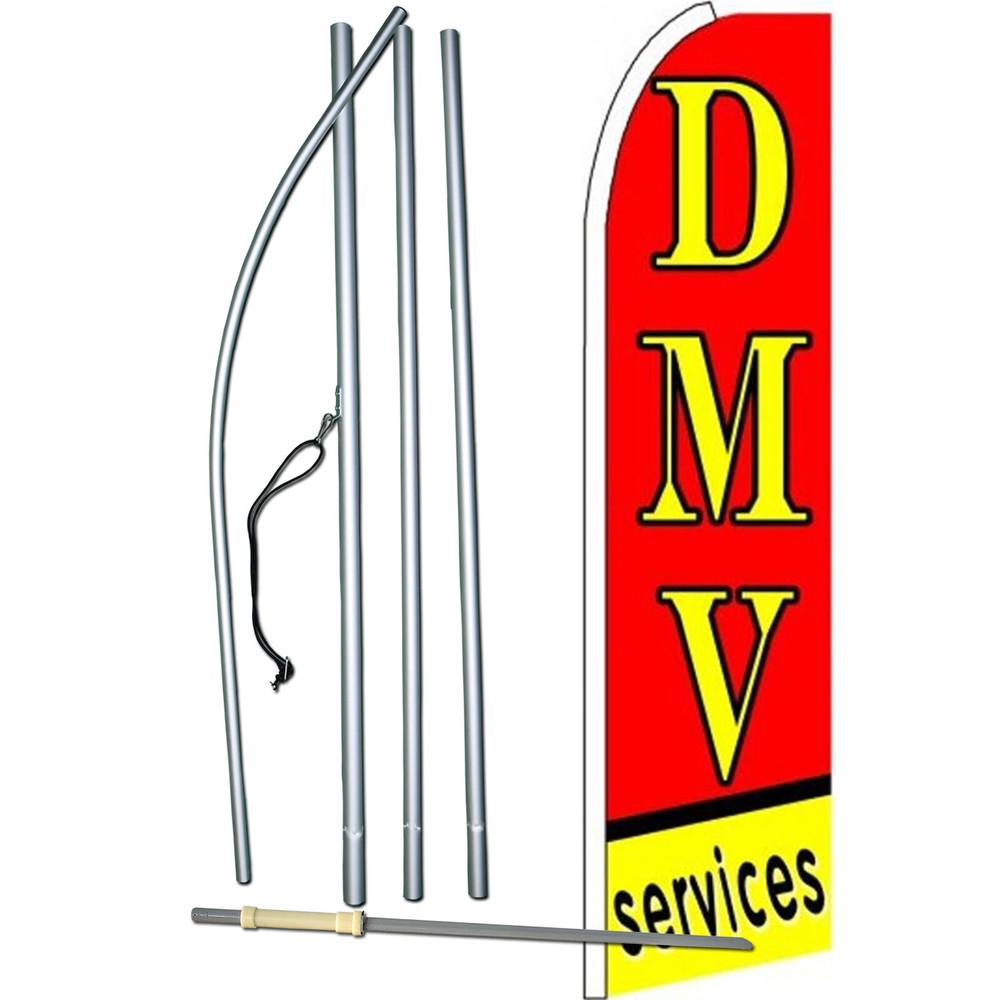 Dmv Services Swooper Flag Kit