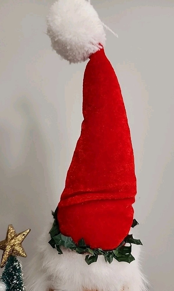 Vintage Countdown To Christmas Santa Nutcracker With Christmas Tree 17" EUC