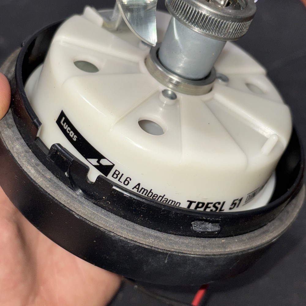 Lucas Amber Light BL6 Beacon Warning Light Tested Working Needs REWIRED