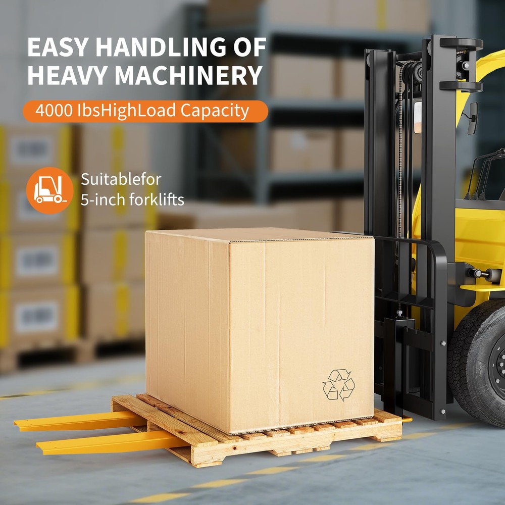 2Pcs 72" Length Heavy Duty Pallet Fork Extensions 4.5" Width Forklift Extensions