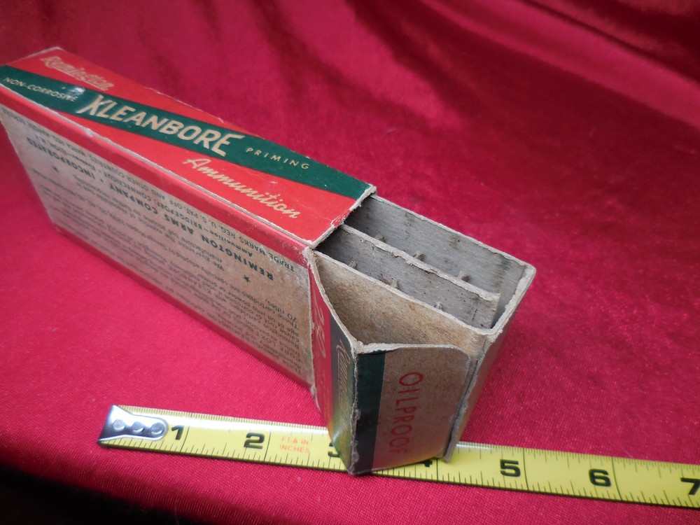 Vintage Remington Kleanbore 250 Savage Empty Box W/insert