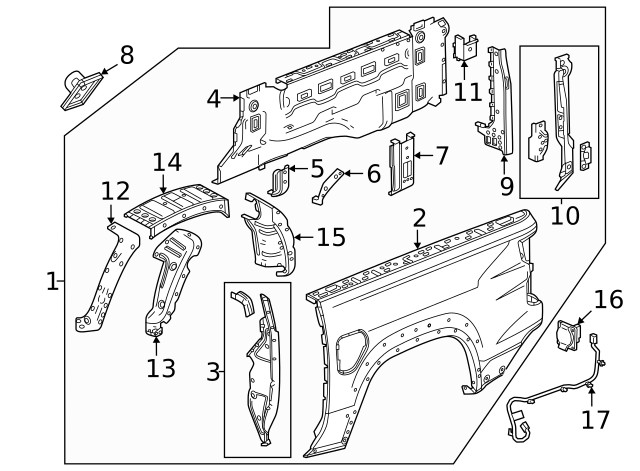 Genuine GM Wheelhouse Panel 52161506