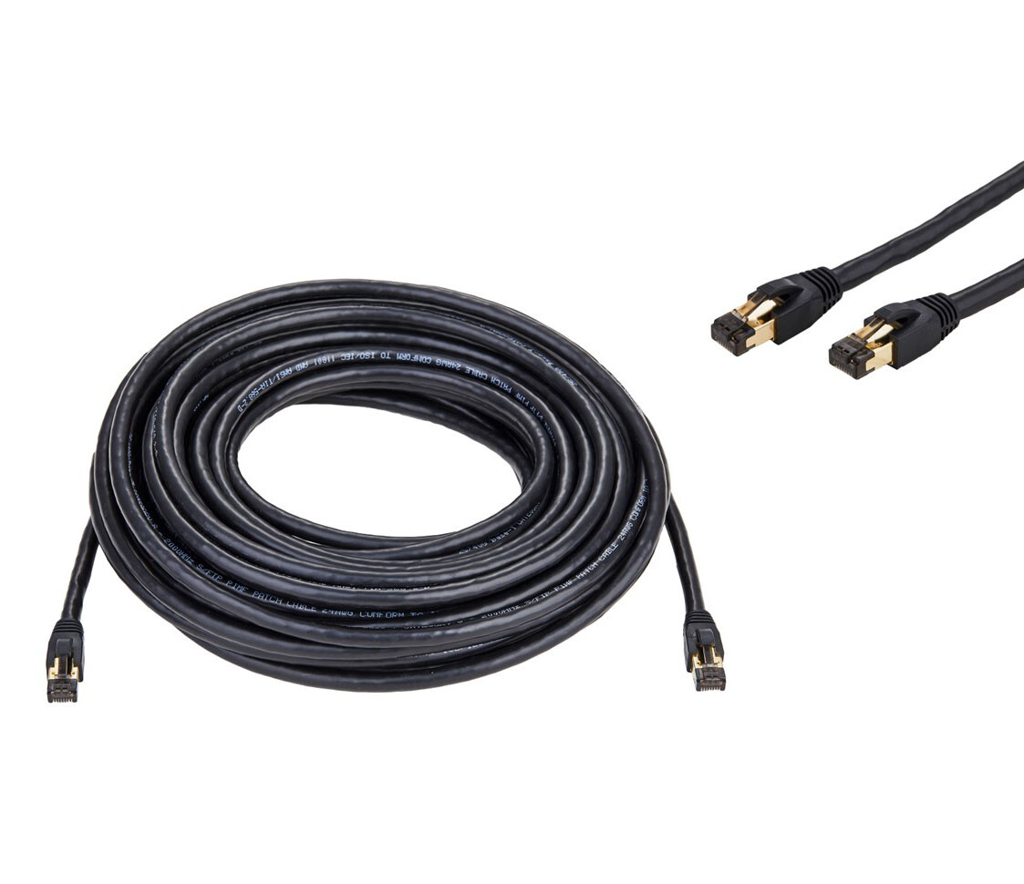 CAT8 Ethernet Cable Super Speed 40Gbps LAN Wire Black 0.5FT- 75FT Multipack LOT
