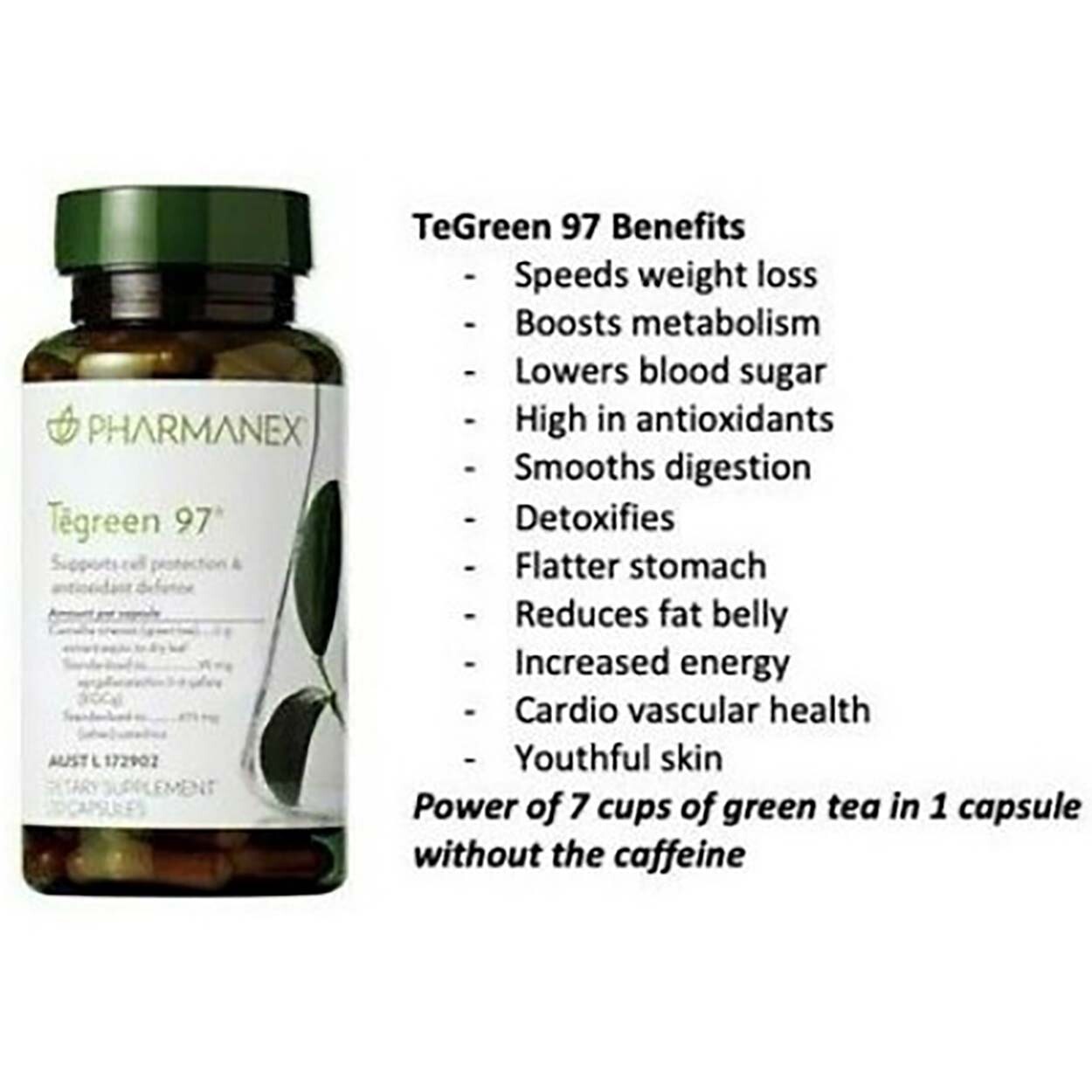 04/26 Nu Skin Nuskin Pharmanex Tegreen 97 -NEW STOCK- 120 capsule 04/2026