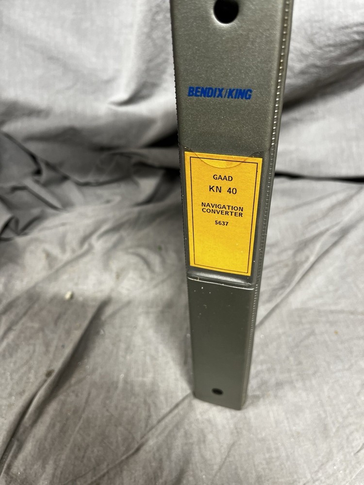 Bendix/king KN 40 Navigation Converter Instruction Manual 1990
