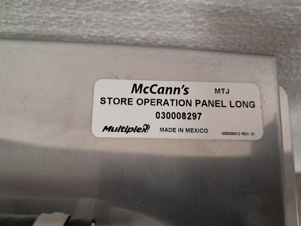 McCann's Multiplex Assembly Manifold, MCD Store Operations Panel, Long 030008297