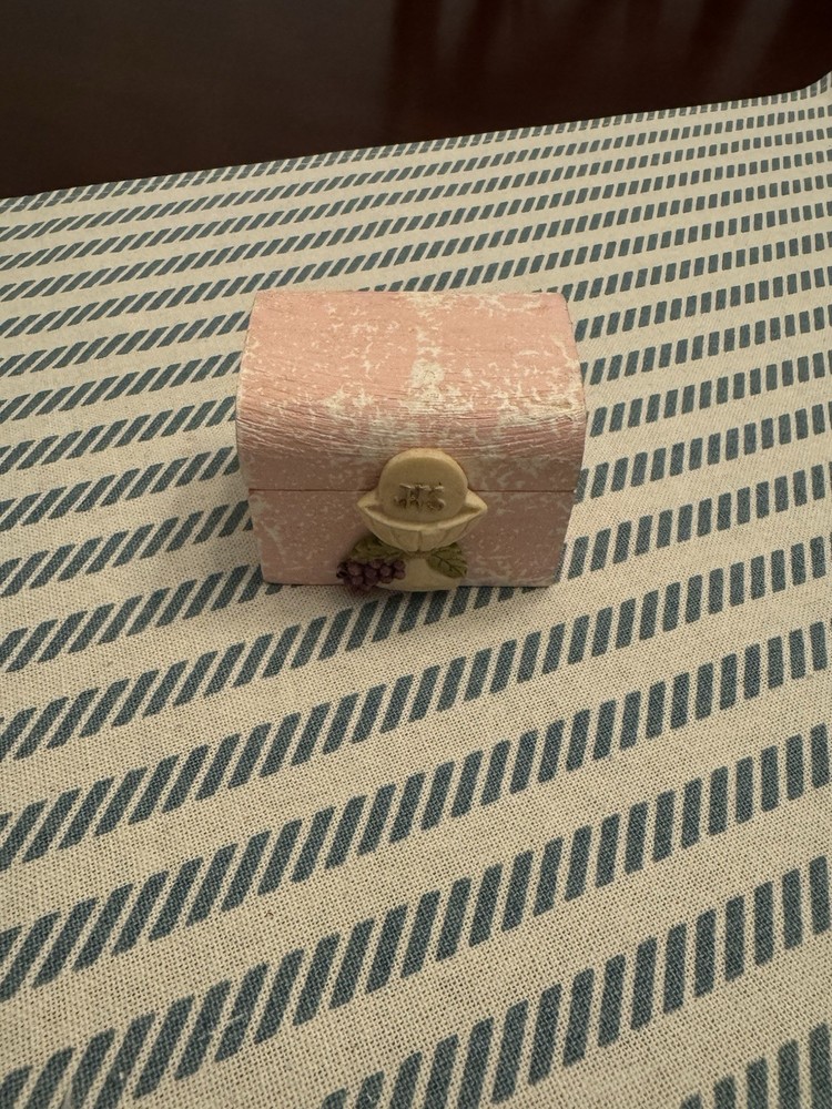 Wood First Communion Box