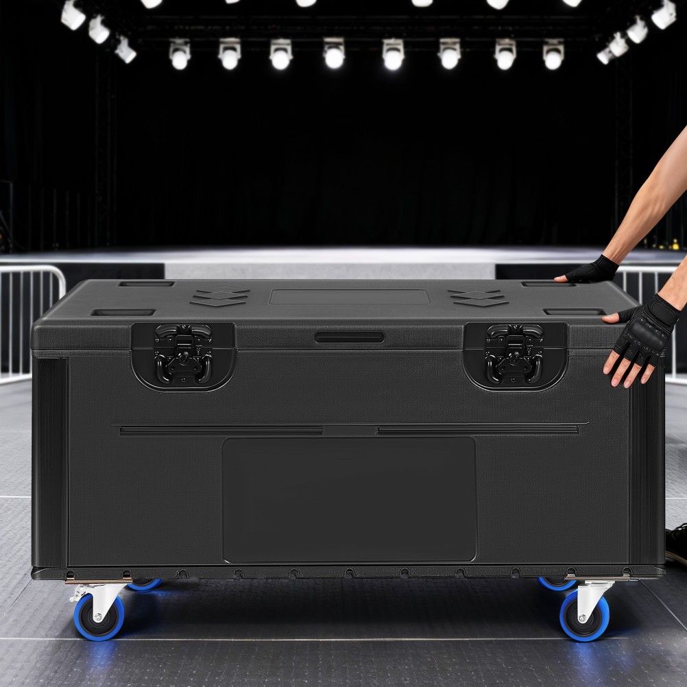 44"x22"x25" Cable Trunk Road Case with Wheels Professional Stackable Road Case