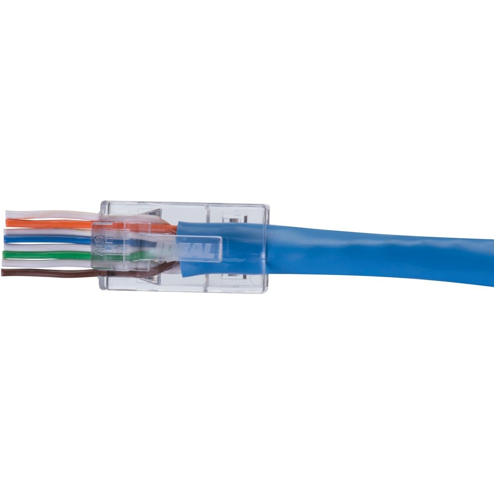 CAT-6 Feed-Thru RJ45 Mod Plugs 100 Pack