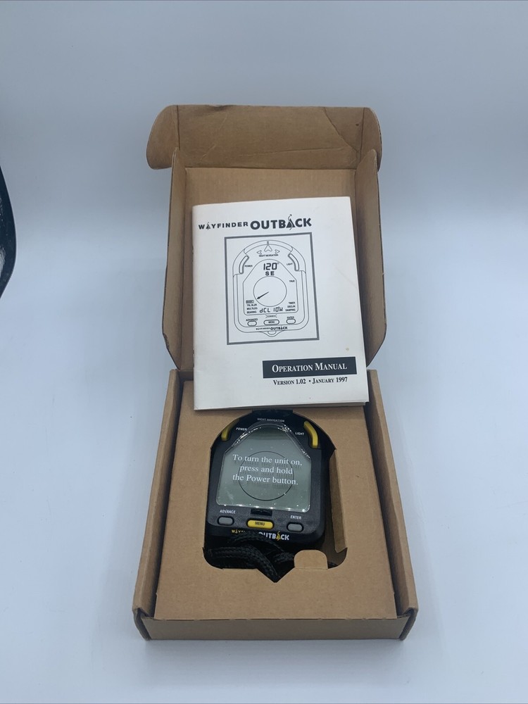 Wayfinder Outback Digital Trailblazing, Timer, Multi-Leg Compass New Bat ‘97 EUC