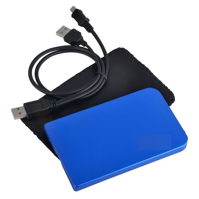 2.5" Inch blue Sata USB 2.0 Hard Drive HDD Enclosure External Laptop Disk Case