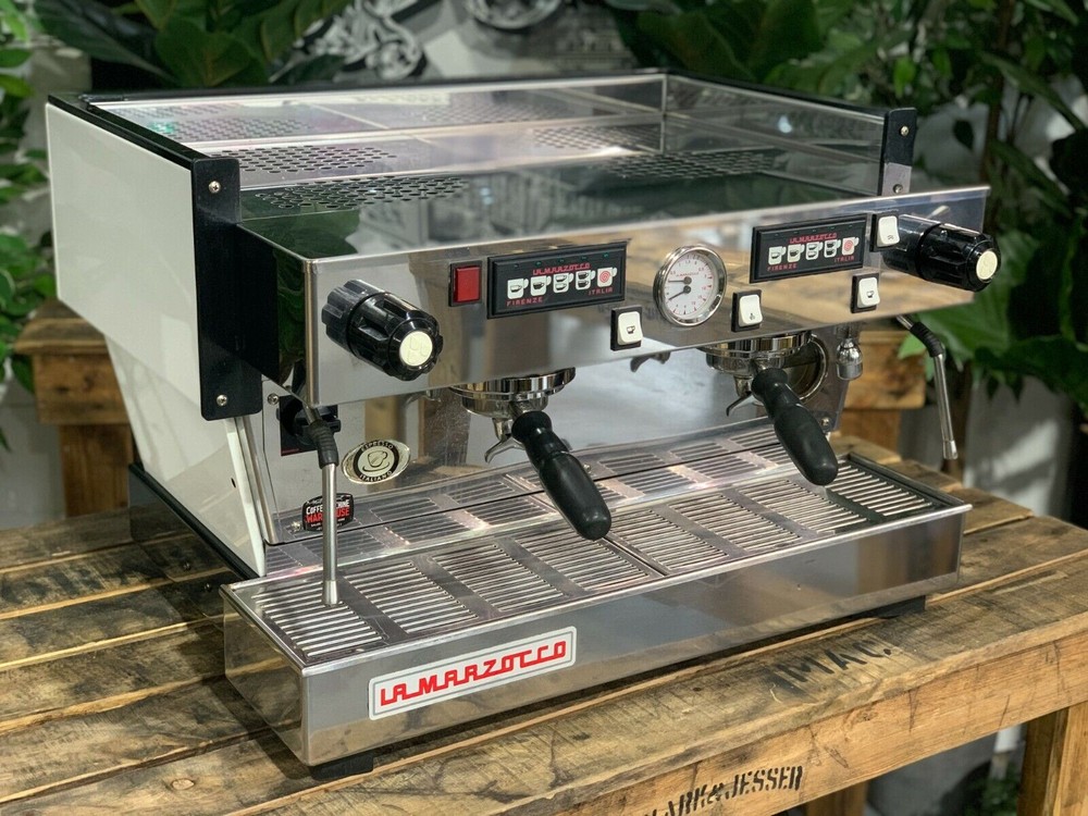 LA MARZOCCO LINEA CLASSIC 2 GROUP WHITE ESPRESSO COFFEE MACHINE CUSTOM CAFE