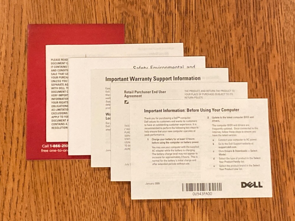 Dell Inspiron Laptop Setup Guide (2010) & Documentation