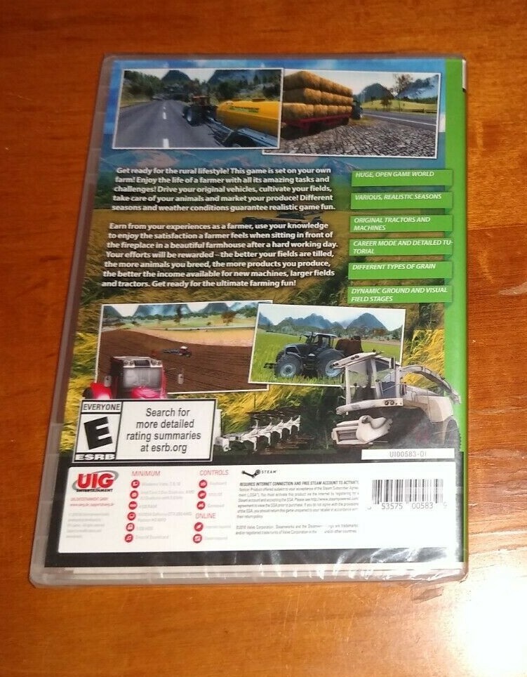 Professional Farmer 2017 PC DVD-ROM Software Game Tractor Simulation New