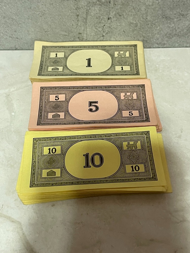 1950's Monopoly - Replacement Money Pack (short stack)