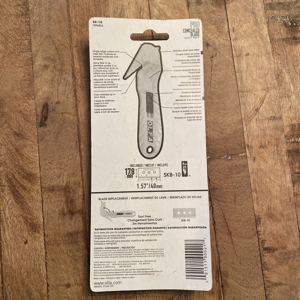 OLFA SK-10 PRO Concealed Blade Safety Knite