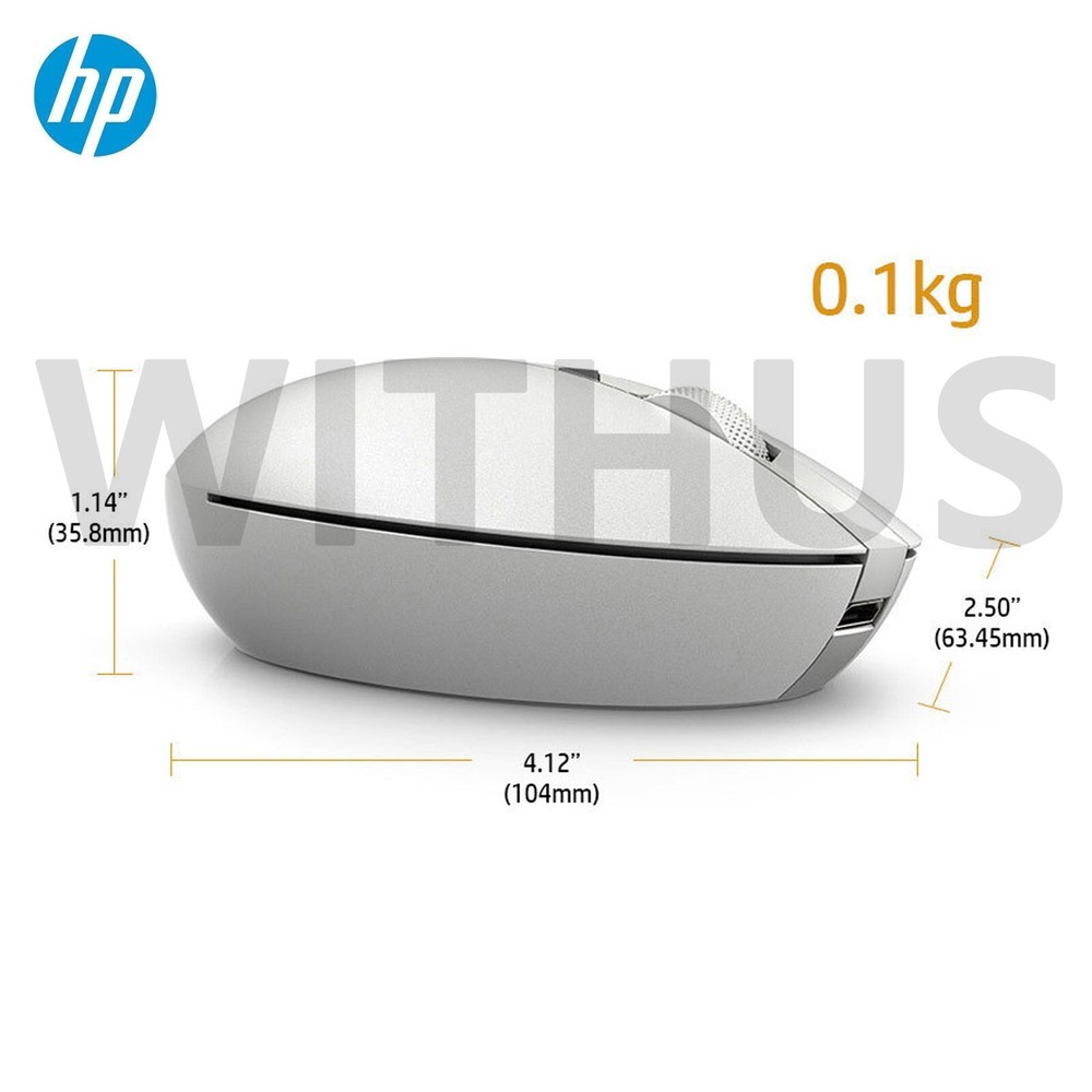 HP Spectre Mouse 700 Rechargeable Bluetooth Wireless Mouse_Natural Silver