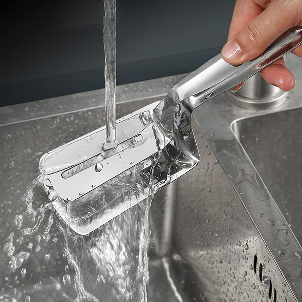 Stainless Steel Steak Clamp Food Clip Tongs Bread Meat BBQ Kitchen Cooking Tool