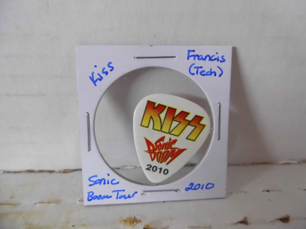 KISS "FRANCIS (TECH)" 2010 SONIC BOOM GUITAR PICK~READ DESCRIPTION (#17/8)