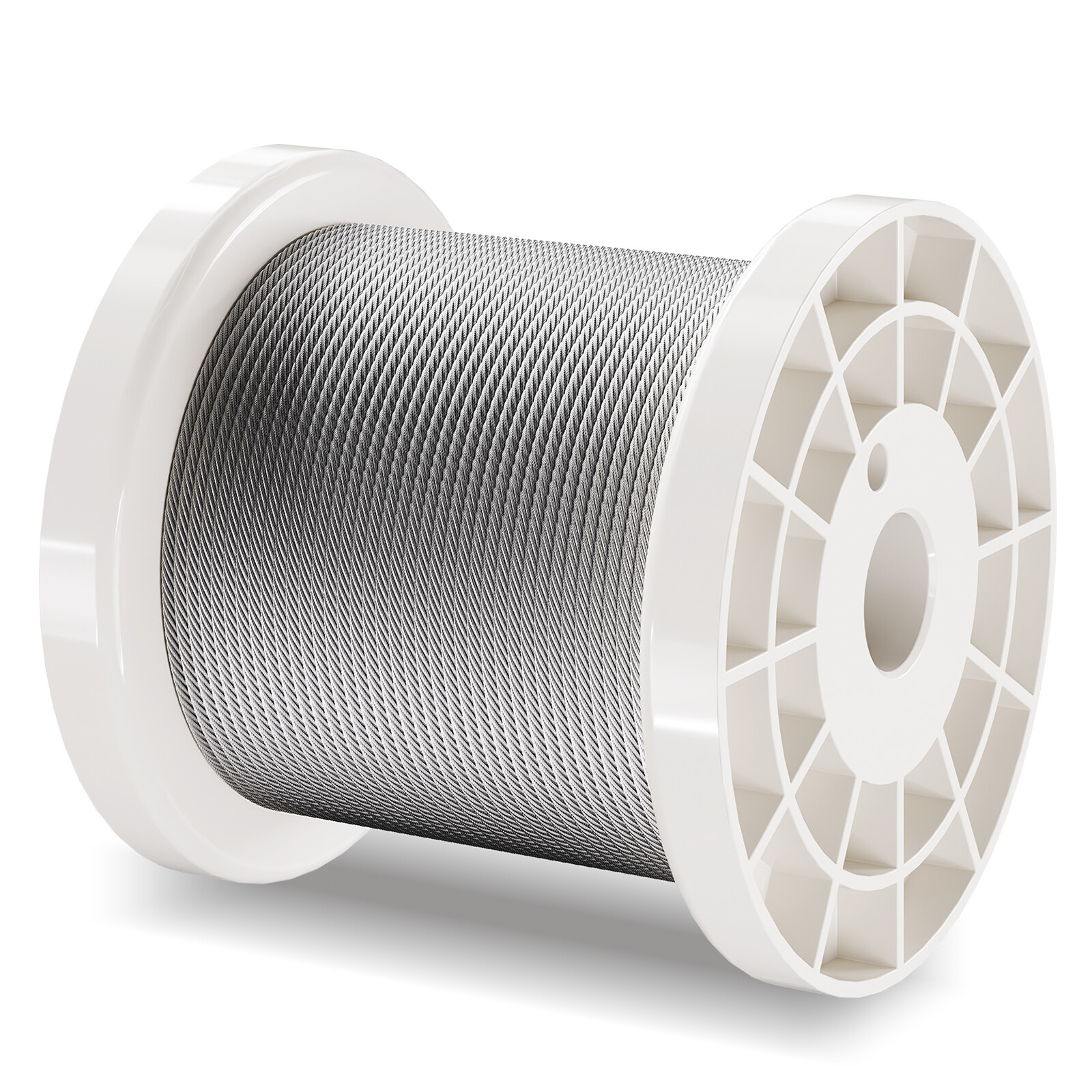 VEVOR T304 Stainless Steel Cable 1/16" 7x7 Steel Wire Rope 330 ft Cable Railing