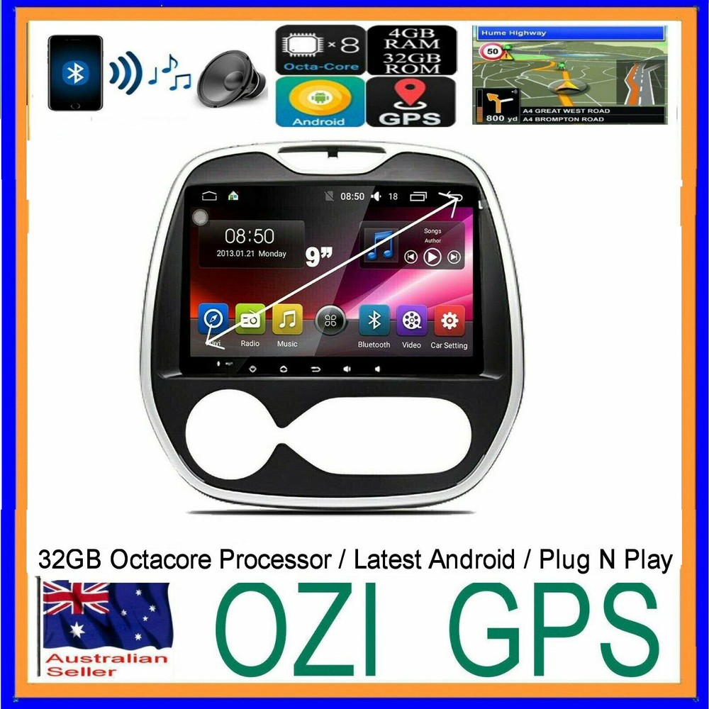 RENAULT CAPTUR 2014-16 HEAD UNIT GPS BLUETOOTH APPLE CARPLAY ANDROID AUTO CAMERA