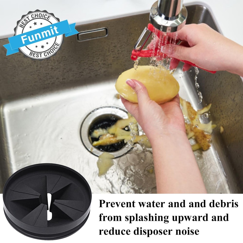 3 3/8" Garbage Disposal Splash Guards Sink Baffle QCB-AM Replacement