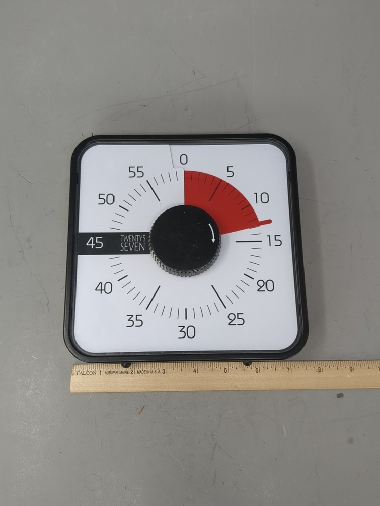 Time Countdown Timer 60 Minute Visual Task Focus Classroom Aid Twenty 5 Seven