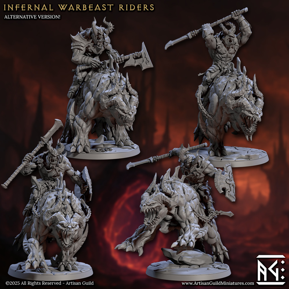 Infernal Warbeast - Flail Axe Hellhound - Artisan Guild - Dungeons and Dragons