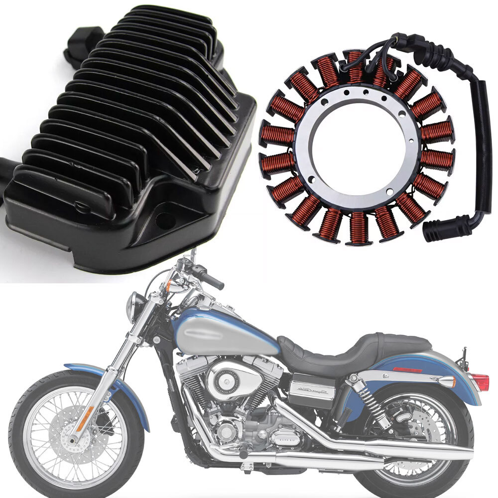 For Harley Dyna 2008-2016 3-PHASE Stator Coil & Voltage Regulator Rectifier US