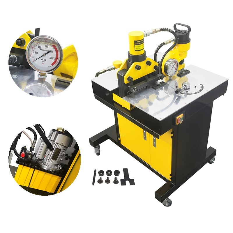 HHM-200H 3-in-1 Bus Processing Machine Hydraulic Busbar Processor 110V