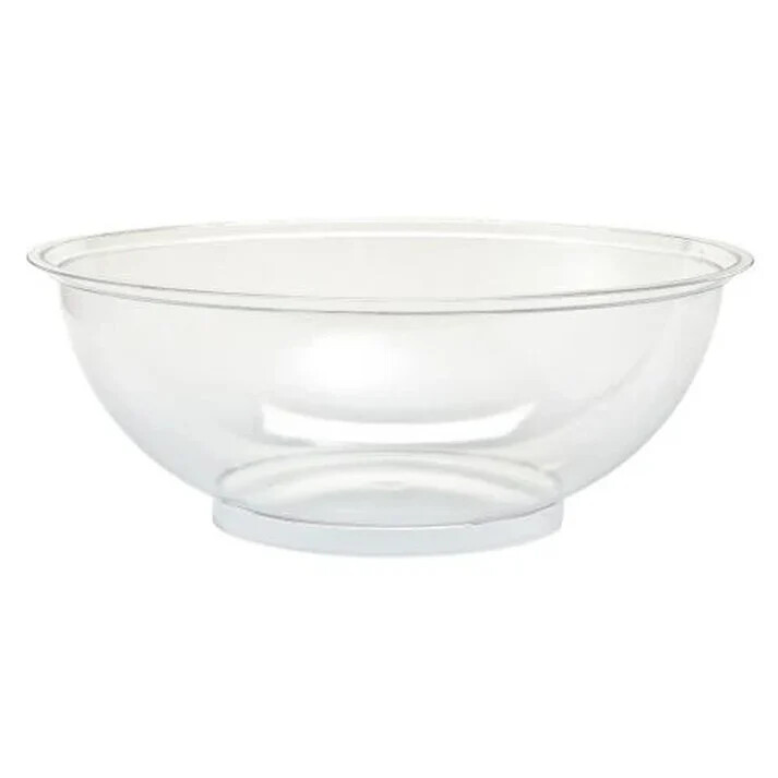 Clear Disposable Salad Deli Food Plastic Serving Large Bowl 320 Oz For Party 16'